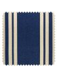 Fabric by the Yard - Yorkshire Stripe - Navy on Raw Canvas Online