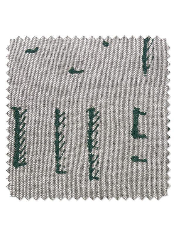 Fabric by the Yard - Stitch - Green on California Cotton Online now