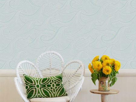 Waves Two Tone  Wallpaper by Lingua Franca - Seaglass Online