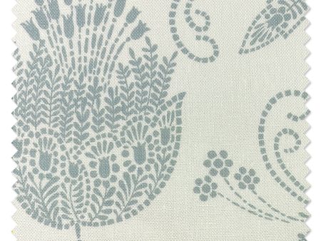 Fabric by the Yard - Dear Prudence - Silver on Linen Online Sale