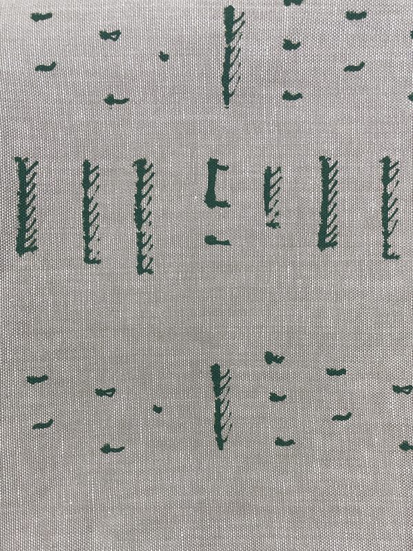 Fabric by the Yard - Stitch - Green on California Cotton Online now