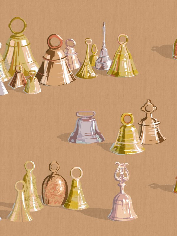 All The Bells  Wallpaper by Sarah Jessica Parker - Pecan For Discount