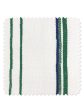 Fabric by the Yard - Two Tone Stripe - Green & Blue on Linen For Discount