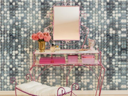 Barbie™ Sequin  Wallpaper by Barbie™ - Silver on Sale