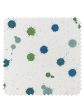 Fabric by the Yard - Splattered - Blue Citrine on Organic Twill Online now