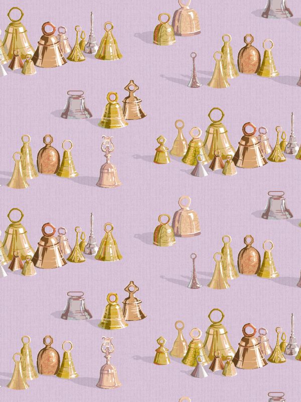 All The Bells  Wallpaper by Sarah Jessica Parker - Lavender Online Sale