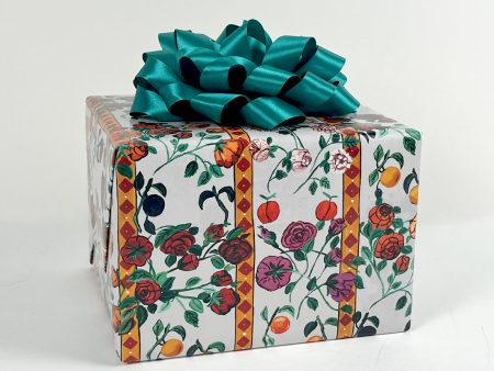 Gallery Room Floral  Gift Wrap by Carly Beck - Pale Gray Discount