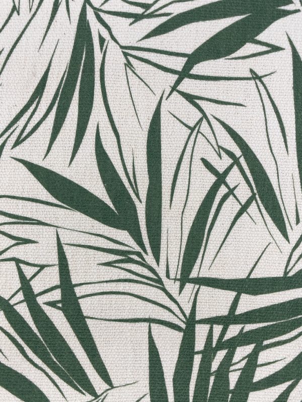 Fabric by the Yard - Majesty Palm - Green on Linen on Sale