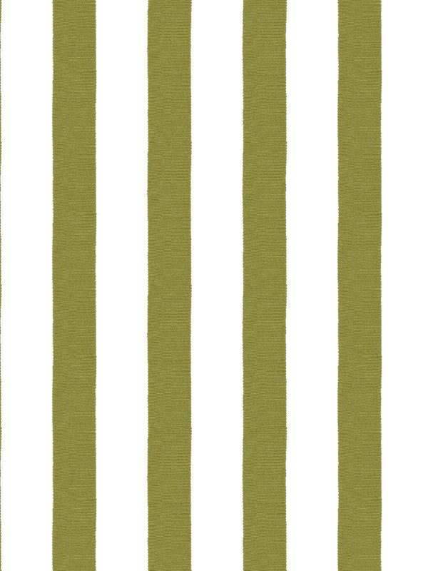 Grosgrain Stripe on White  Wallpaper by Sarah Jessica Parker - Olive For Cheap