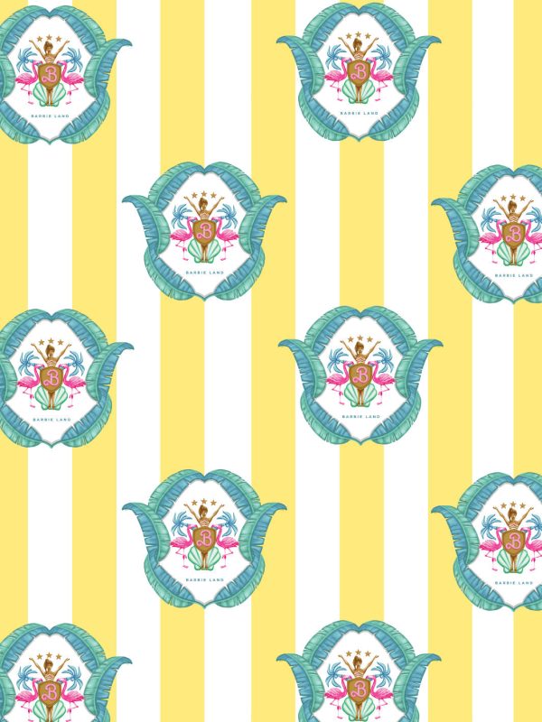 Barbie™ Land Seal  Wallpaper by Barbie™ - Yellow For Cheap