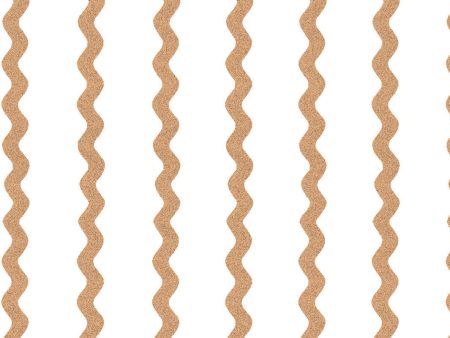 Ric-Rac Stripe on White  Wallpaper by Sarah Jessica Parker - Pecan Supply