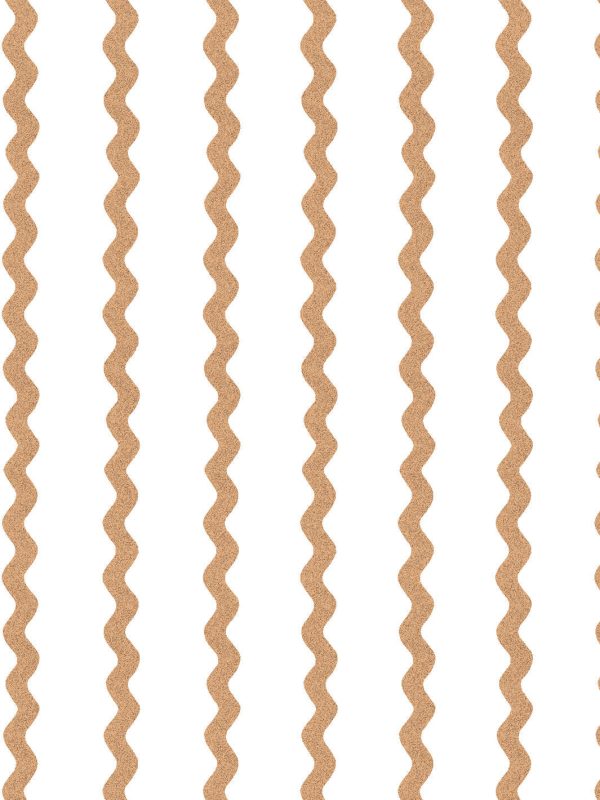 Ric-Rac Stripe on White  Wallpaper by Sarah Jessica Parker - Pecan Supply