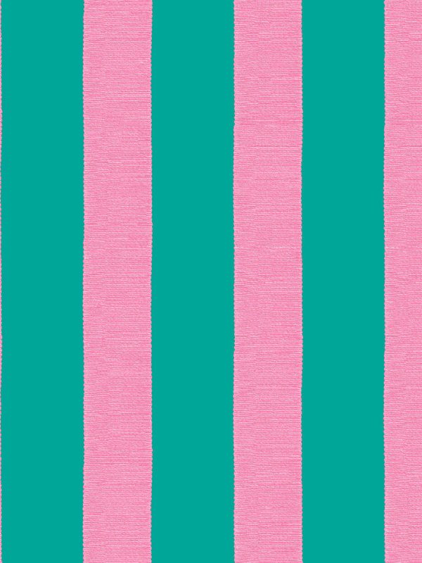 Grosgrain Stripe  Wallpaper by Sarah Jessica Parker - Teal Blush Cheap