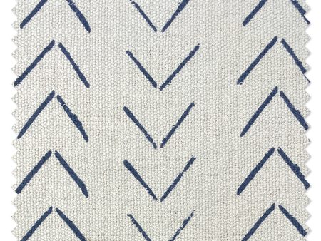 Fabric by the Yard - Arrows - Navy on California Cotton Cheap