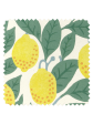 Fabric by the Yard - Lemons - Natural on Organic Twill Cheap