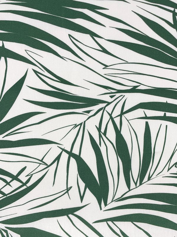 Fabric by the Yard - Majesty Palm - Green on Linen on Sale