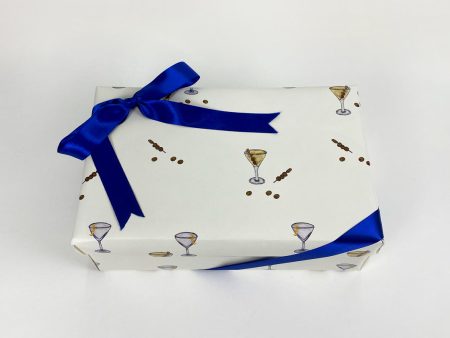 Martini  Gift Wrap by Carly Beck - Lobby White Fashion