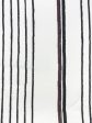 Fabric by the Yard - Two Tone Stripe - Black & Burgundy on Flax Linen Hot on Sale