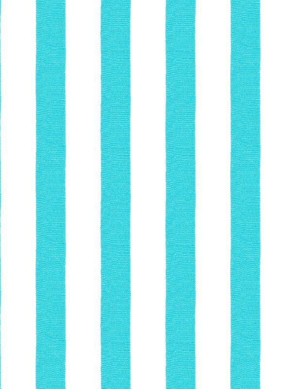 Grosgrain Stripe on White  Wallpaper by Sarah Jessica Parker - Capri Blue Online Hot Sale