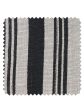 Fabric by the Yard - Painted Stripes - Black on Flax Linen Hot on Sale