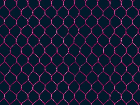 Evelyn s Chicken Wire  Wallpaper by Sarah Jessica Parker - Raspberry on Navy Online Hot Sale