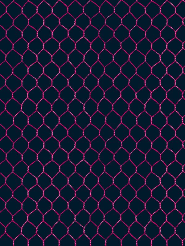 Evelyn s Chicken Wire  Wallpaper by Sarah Jessica Parker - Raspberry on Navy Online Hot Sale