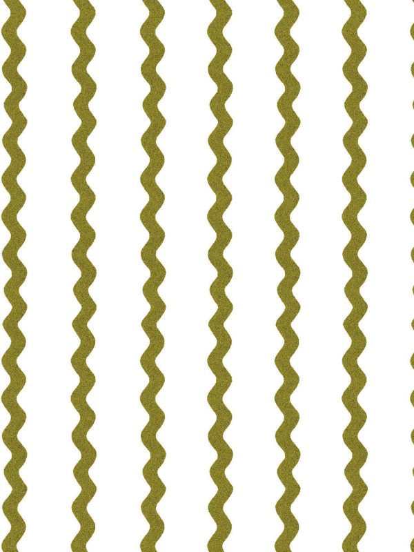 Ric-Rac Stripe on White  Wallpaper by Sarah Jessica Parker - Olive Online now