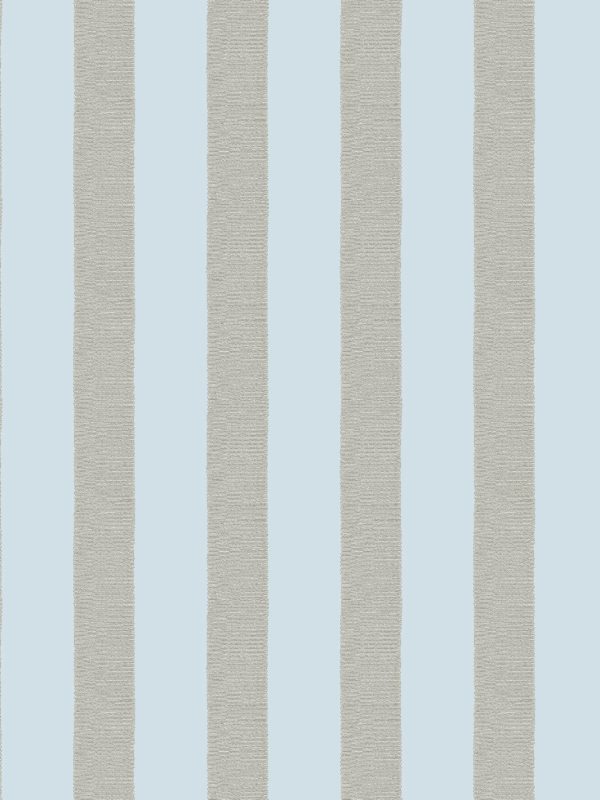 Grosgrain Stripe  Wallpaper by Sarah Jessica Parker - Misty Blue Metal Online