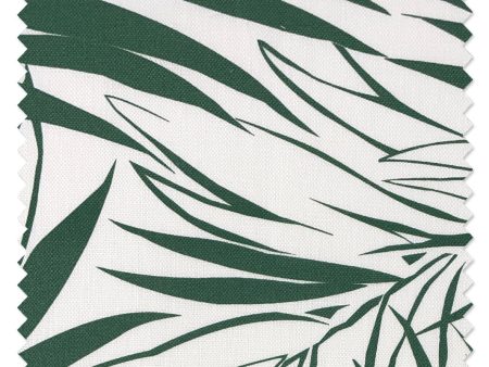 Fabric by the Yard - Majesty Palm - Green on Linen on Sale