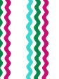 Ric-Rac Bands  Wallpaper by Sarah Jessica Parker - Emerald Capri Raspberry Online Sale