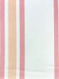 Fabric by the Yard - Between the Lines - Peach Pink on Linen on Sale