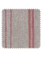 Fabric by the Yard - Two Tone Stripe - Creamsicle on Flax Linen on Sale