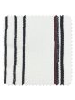 Fabric by the Yard - Two Tone Stripe - Black & Gray on Flax Linen Supply