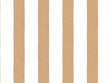 Grosgrain Stripe on White  Wallpaper by Sarah Jessica Parker - Pecan Fashion