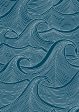 Waves Two Tone  Wallpaper by Lingua Franca - Indigo For Cheap