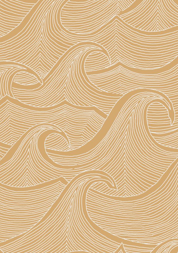 Waves Two Tone  Wallpaper by Lingua Franca - Krafty Hot on Sale