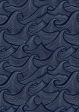 Waves Two Tone  Wallpaper by Lingua Franca - Navy Online