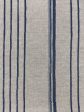 Fabric by the Yard - Two Tone Stripe - Navy & Sky on Linen For Cheap