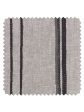 Fabric by the Yard - Two Tone Stripe - Black & Gray on Flax Linen Supply