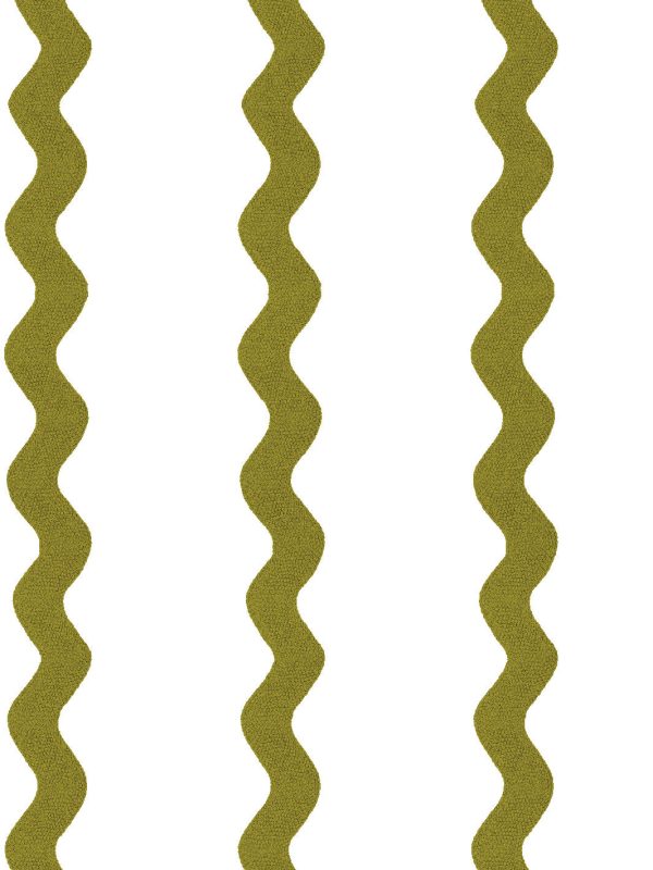 Ric-Rac Stripe on White  Wallpaper by Sarah Jessica Parker - Olive Online now