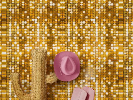 Barbie™ Sequin  Wallpaper by Barbie™ - Gold Supply