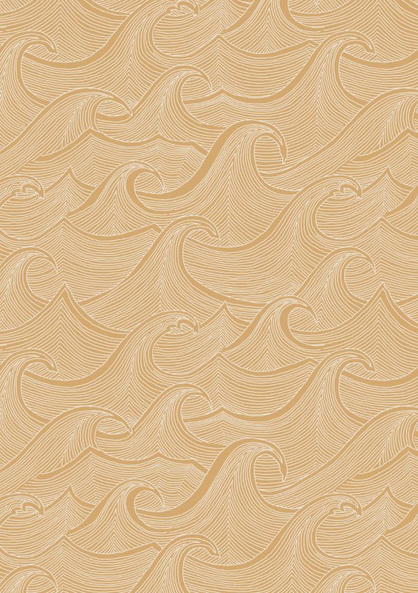 Waves Two Tone  Wallpaper by Lingua Franca - Krafty Hot on Sale