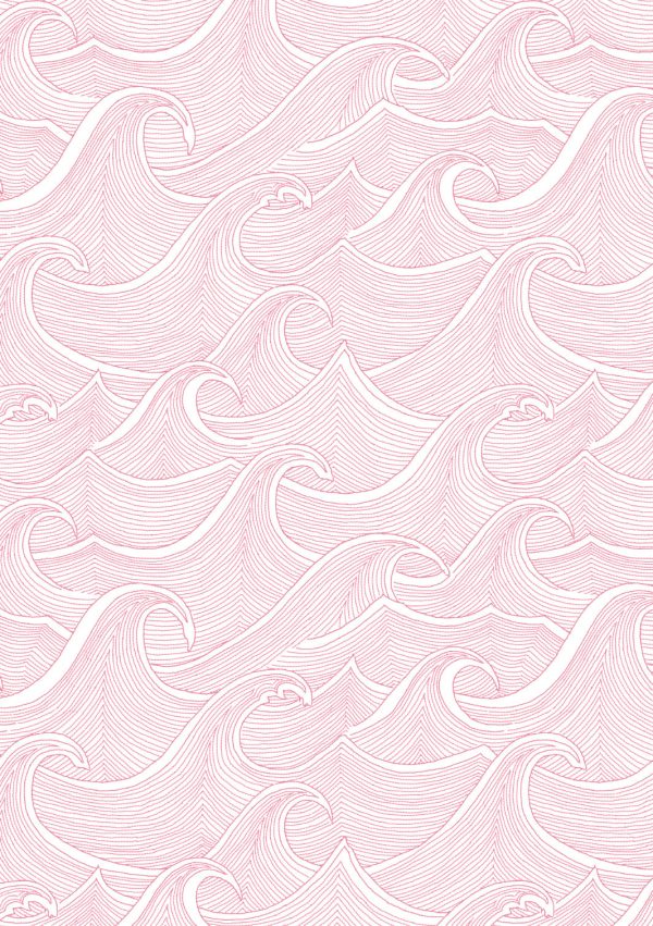 Waves  Wallpaper by Lingua Franca - Pink Online now