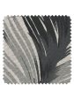 Fabric by the Yard - Belafonte Palm - Black on Flax Linen Discount