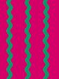 Ric-Rac Stripe  Wallpaper by Sarah Jessica Parker - Raspberry Emerald For Cheap