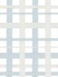 Crosstown Plaid On White  Wallpaper by Sarah Jessica Parker - Silver Pearl For Discount