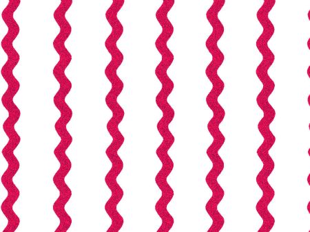 Ric-Rac Stripe on White  Wallpaper by Sarah Jessica Parker - Geranium Online now