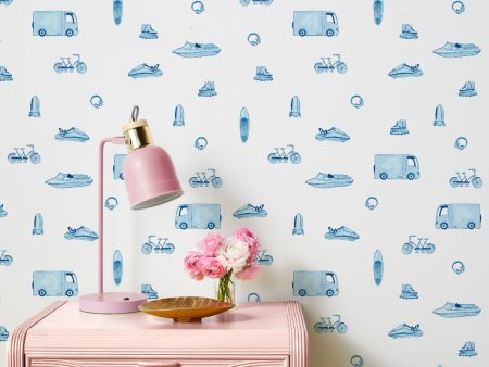 Barbie™ She Shed  Wallpaper by Barbie™ - Blue Cheap