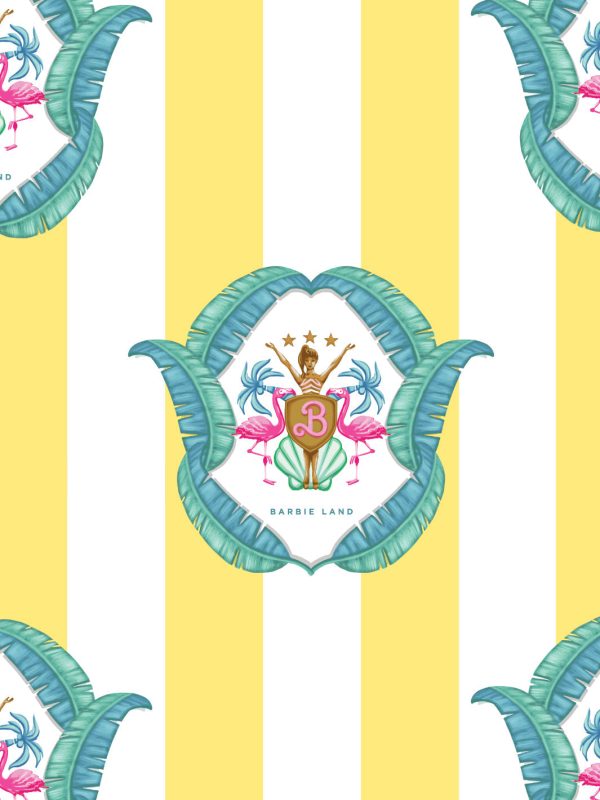 Barbie™ Land Seal  Wallpaper by Barbie™ - Yellow For Cheap