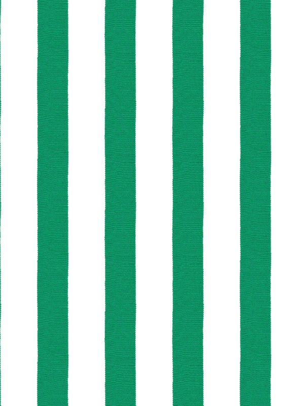 Grosgrain Stripe on White  Wallpaper by Sarah Jessica Parker - Emerald Cheap